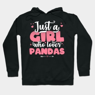 Just A Girl Who Loves Pandas - Cute Panda lover gift product Hoodie